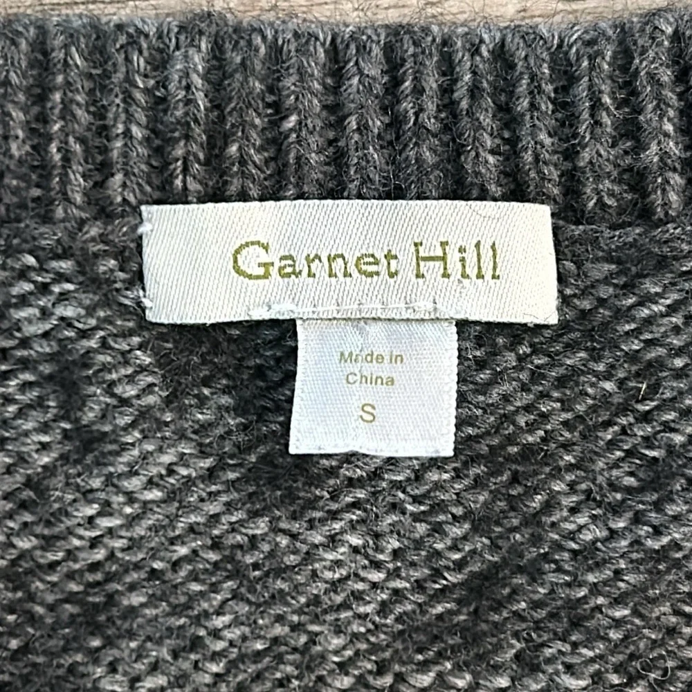 Garnet Hill wool alpaca blend sweater size small polar bear